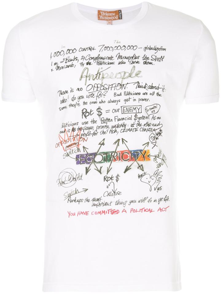 Vivienne Westwood Doodle Print T-shirt - White