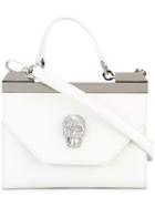 Philipp Plein Skull Detail Crossbody Bag, Women's, White, Calf Leather/polyester