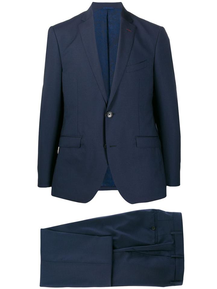 Etro Single-breasted Two-piece Suit - Blue