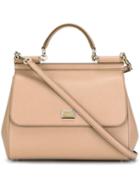 Dolce & Gabbana Large 'sicily' Tote, Women's, Nude/neutrals