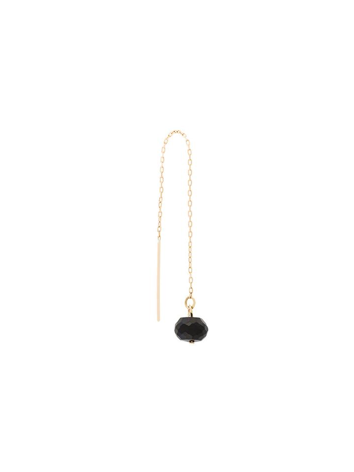 Uzerai Edits Black Spinel Pull-through Earring