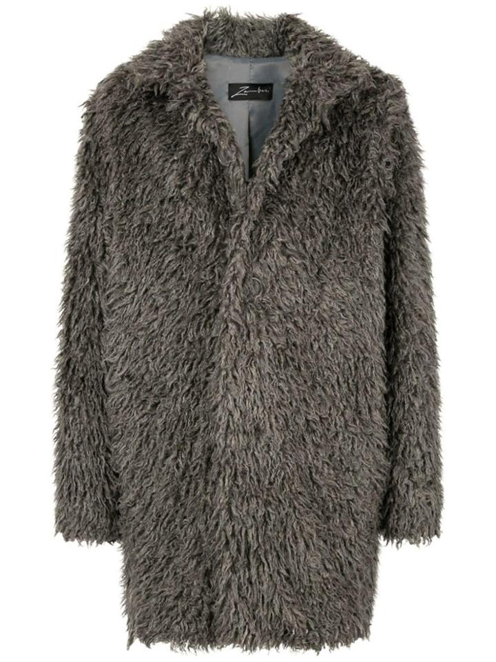 Zambesi Fuji Faux Fur Coat - Grey
