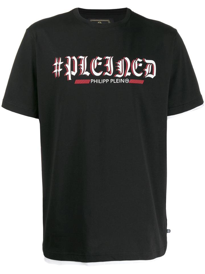 Philipp Plein Gold Cut Statement T-shirt - Black