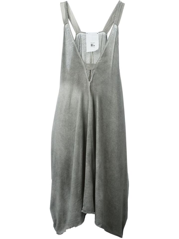 Lost & Found Ria Dunn Draped Square V Neck Dress, Women's, Size: Xs, Grey, Cotton