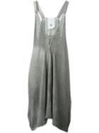 Lost & Found Ria Dunn Draped Square V Neck Dress, Women's, Size: Xs, Grey, Cotton