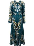 Roberto Cavalli Printed Dress, Women's, Size: 42, Blue, Silk/viscose