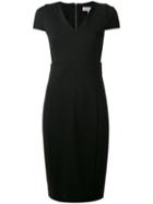 Michael Michael Kors - V-neck Dress - Women - Nylon/polyester/spandex/elastane/viscose - 4, Black, Nylon/polyester/spandex/elastane/viscose
