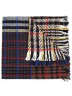Faith Connexion Oversized Long Checked Scarf, Women's, Black, Mohair/alpaca/virgin Wool/polyimide