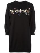 Vivetta Oversized Logo Sweatshirt, Size: 40, Black, Cotton/spandex/elastane