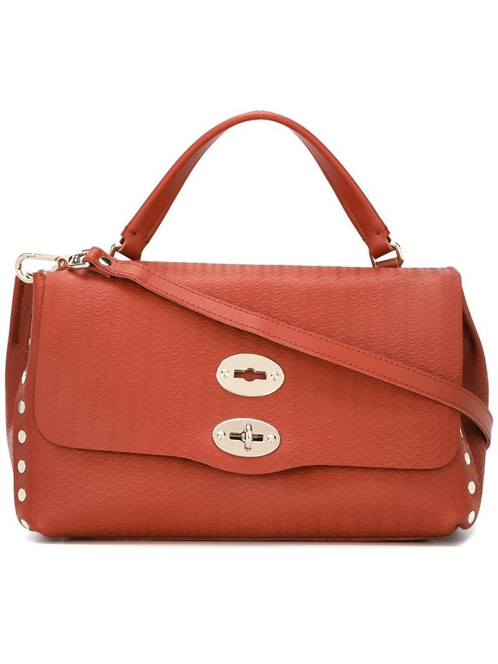 Zanellato Flip Lock Tote, Women's, Brown, Leather