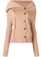 Jil Sander Asymmetric Long Sleeved Sweater - Nude & Neutrals