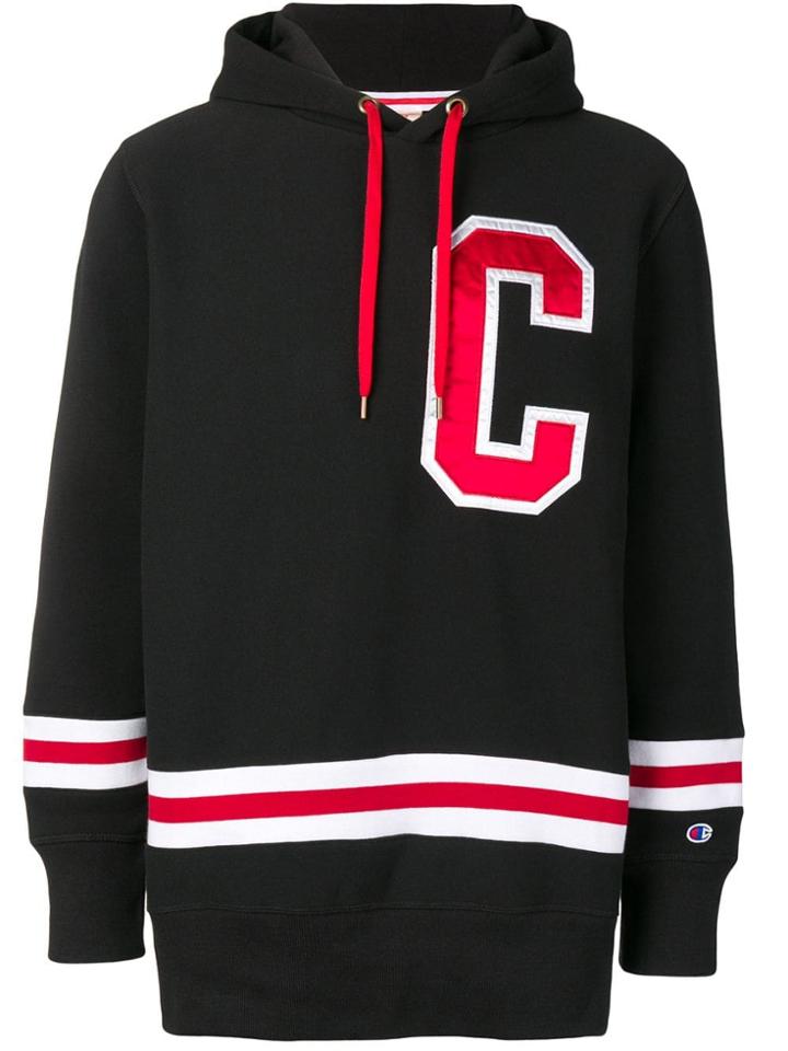 Champion Reverse Wave Logo Hoodie - Black