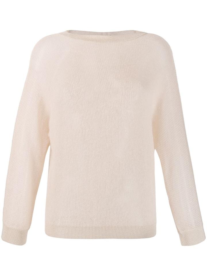 Max Mara Ribbed Jumper - Neutrals