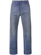 Gucci - Cropped Work Trousers - Men - Cotton/spandex/elastane - 32, Blue, Cotton/spandex/elastane