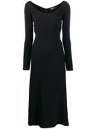 Dsquared2 Scoop Neck Crepe Dress - Black