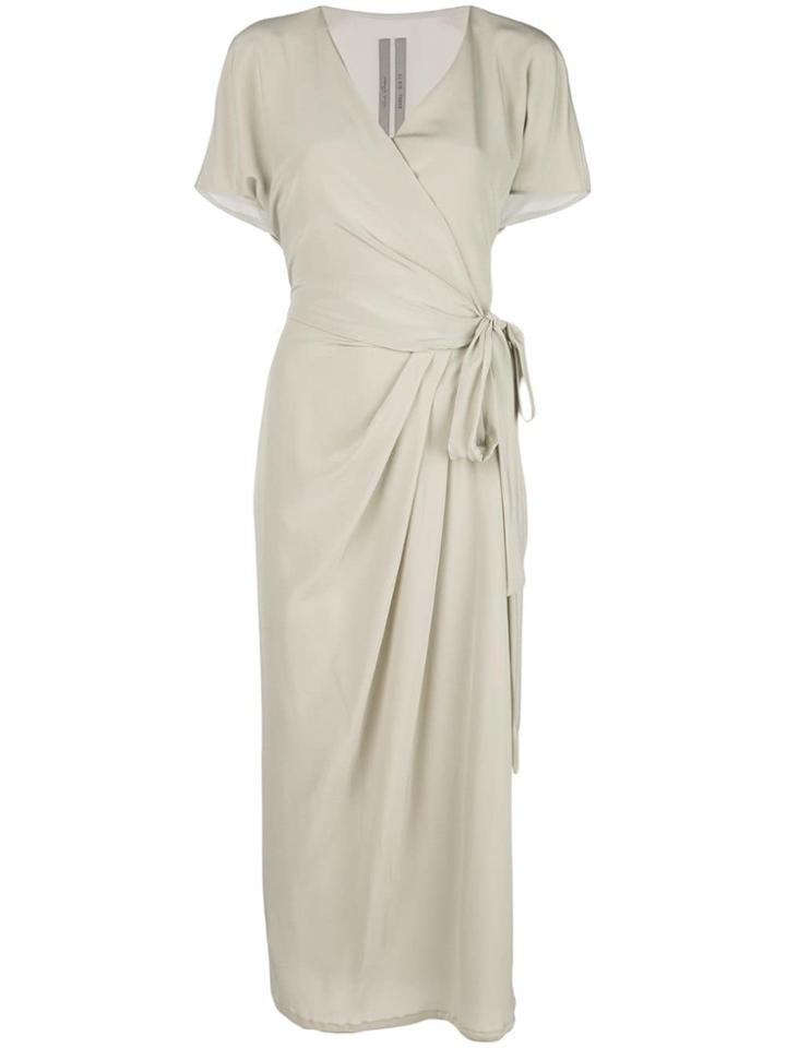 Rick Owens Wrap Midaxi Dress - Grey