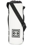 Chanel Vintage Sports Line Bottle Holder - White