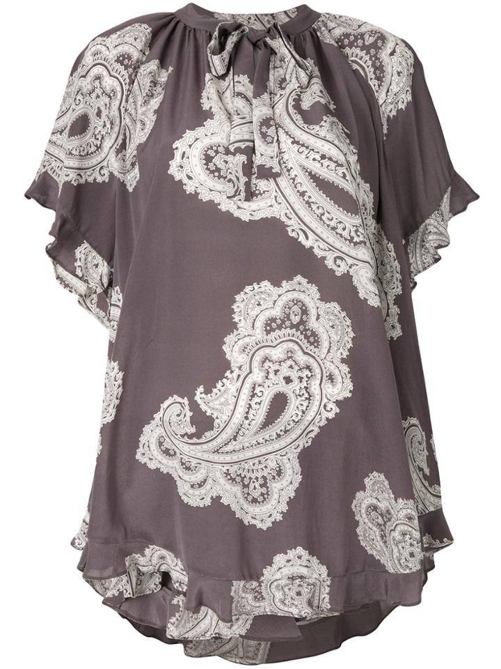 Zimmermann Floating Paisley Top - Grey