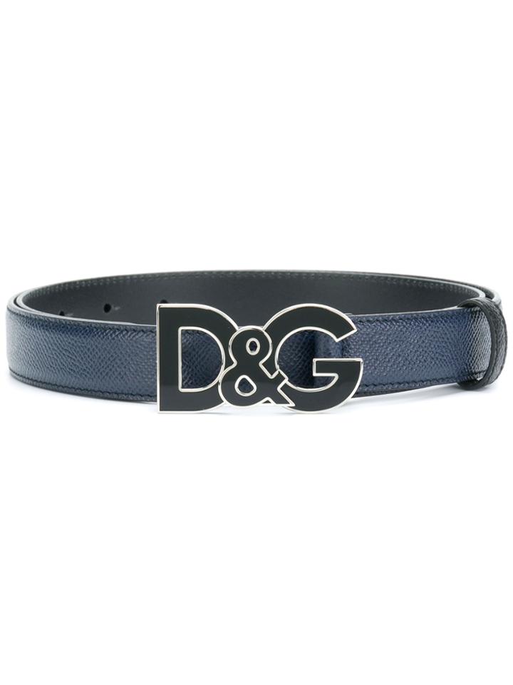Dolce & Gabbana Logo Belt - Blue