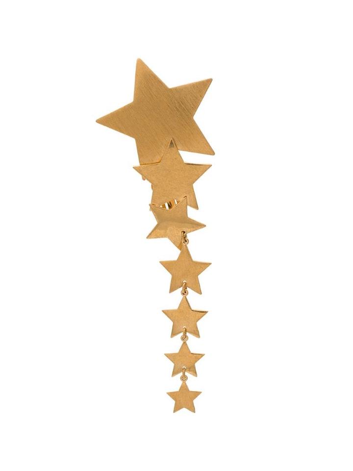 Saint Laurent Metallic Star Single Drop Earring
