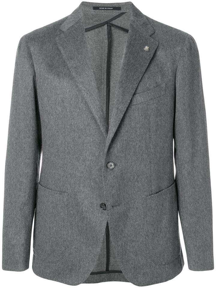 Tagliatore Classic Single-breasted Blazer - Grey