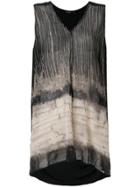Pas De Calais Pattern Print Tank Top - Black