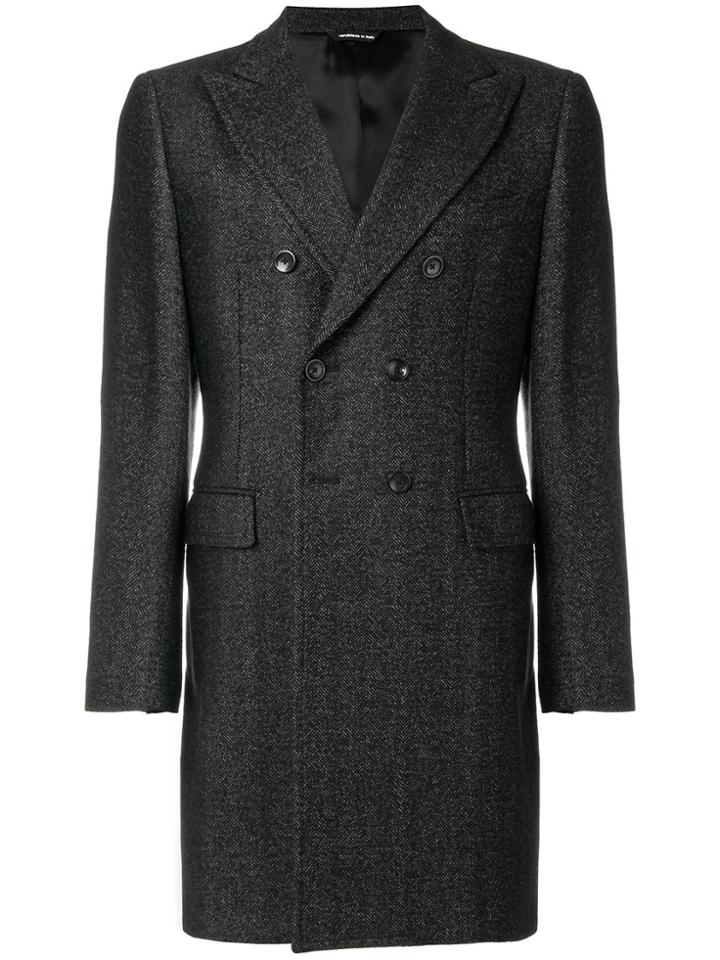 Tonello Double Breasted Coat - Grey