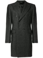 Tonello Double Breasted Coat - Grey