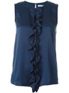 P.a.r.o.s.h. Safira Top, Women's, Size: L, Blue, Silk/spandex/elastane