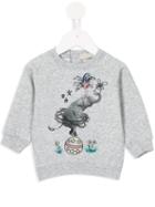 Stella Mccartney Kids - 'billy' Elephant Sweatshirt - Kids - Cotton - 6 Mth, Grey