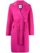 Kenzo Double Breasted Belt Coat - Pink