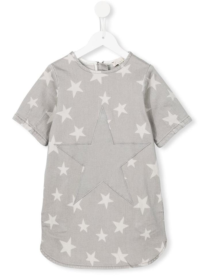 Stella Mccartney Kids 'bess' Denim Dress, Girl's, Size: 8 Yrs, Grey