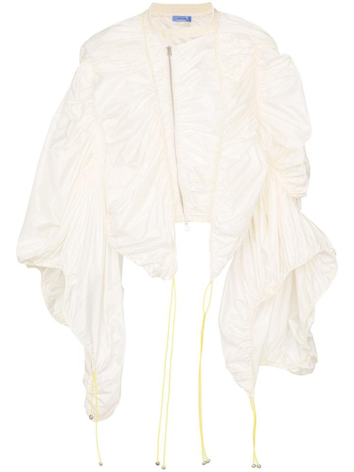 Mugler Exaggerated Sleeve Jacket - White