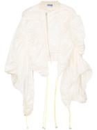 Mugler Exaggerated Sleeve Jacket - White
