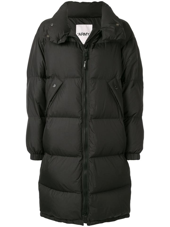 Yves Salomon Army Padded Coat - Black