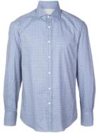 Brunello Cucinelli Checked Slim-fit Shirt - Blue