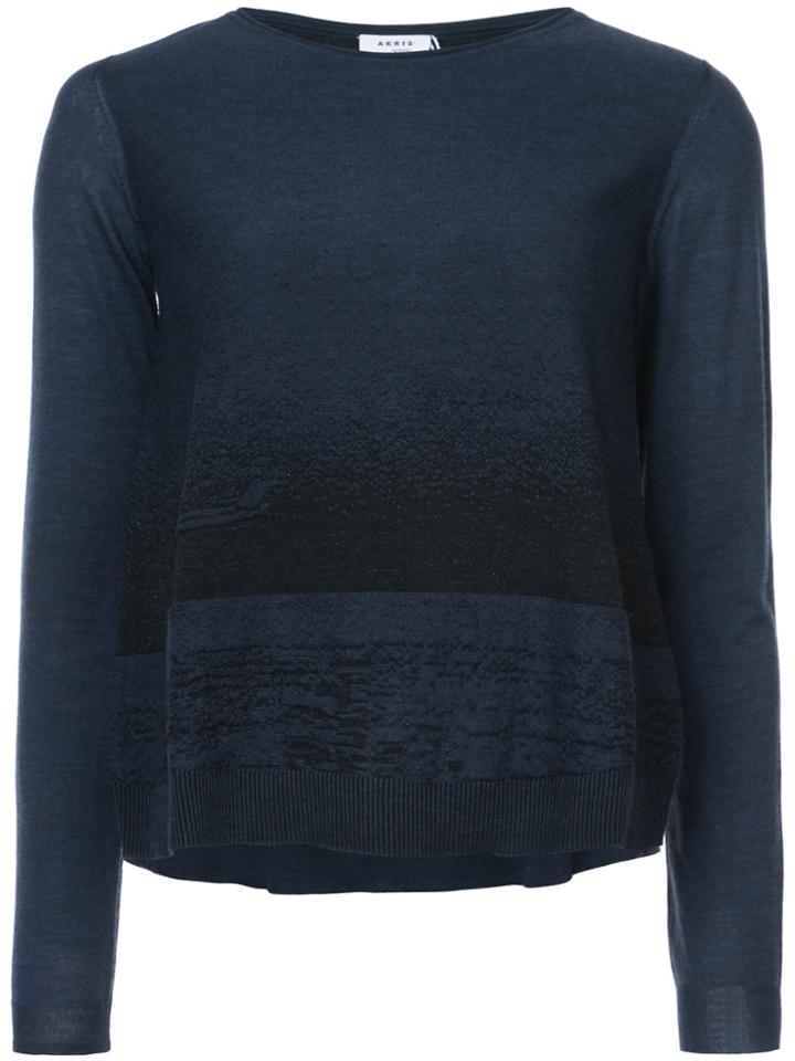 Akris Punto Two Tone Sweater - Blue