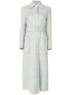 Helmut Lang - Single Breasted Coat - Women - Silk/cashmere/wool - Xs, Grey, Silk/cashmere/wool