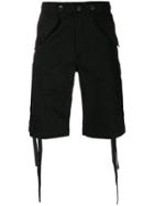 Maharishi Pocket Embellished Shorts - Black