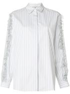 Marco De Vincenzo Gingham Ruffled Shirt - Blue