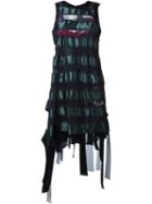 Sacai Transparent Stripe Panel Dress