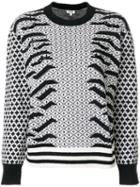 Kenzo - Geo Tiger Jumper - Women - Polyamide/wool - Xs, Black, Polyamide/wool