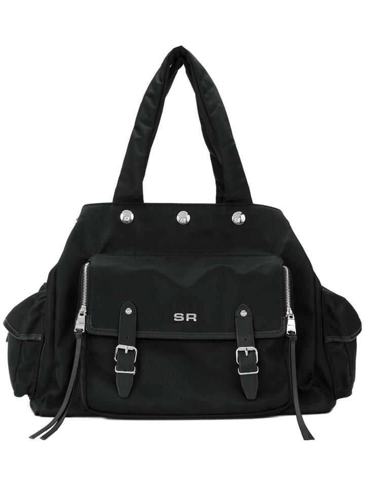 Sonia Rykiel Maxi Flap Tote - Black