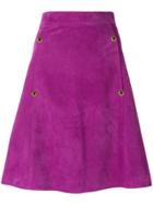 Paul Smith High-waisted A-line Skirt - Pink & Purple