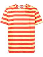Selfmade By Gianfranco Villegas - Logo Stripe T-shirt - Men - Cotton - 50, Red, Cotton