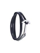 Miansai Modern Anchor On Rope Bracelet - Black