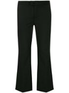 Twin-set Cropped Flared Trousers - Black
