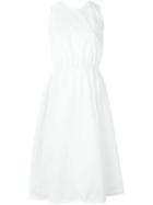 Rochas Jacquard Swing Dress, Women's, Size: 40, White, Cotton/polyamide/silk
