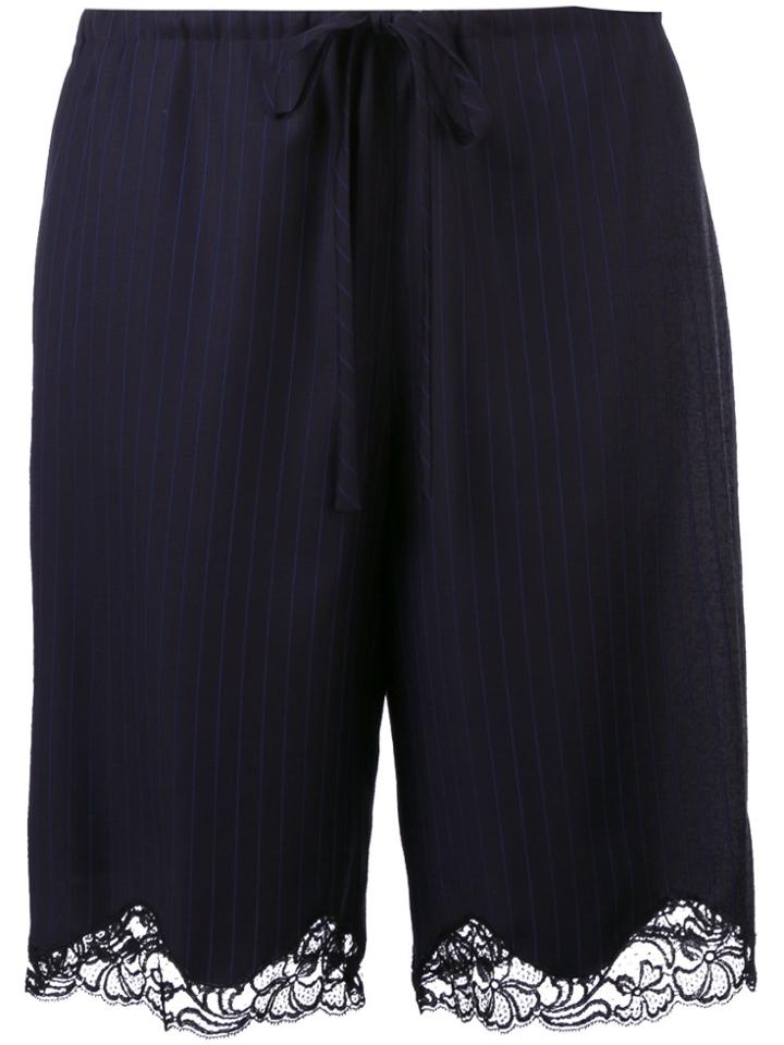 Alexander Wang Lace Trim Shorts - Blue