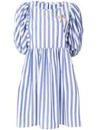 Vivetta Striped Poplin Dress - Blue